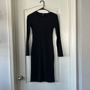 Small forever 21 mini-midi dress - long sleeve - ribbed